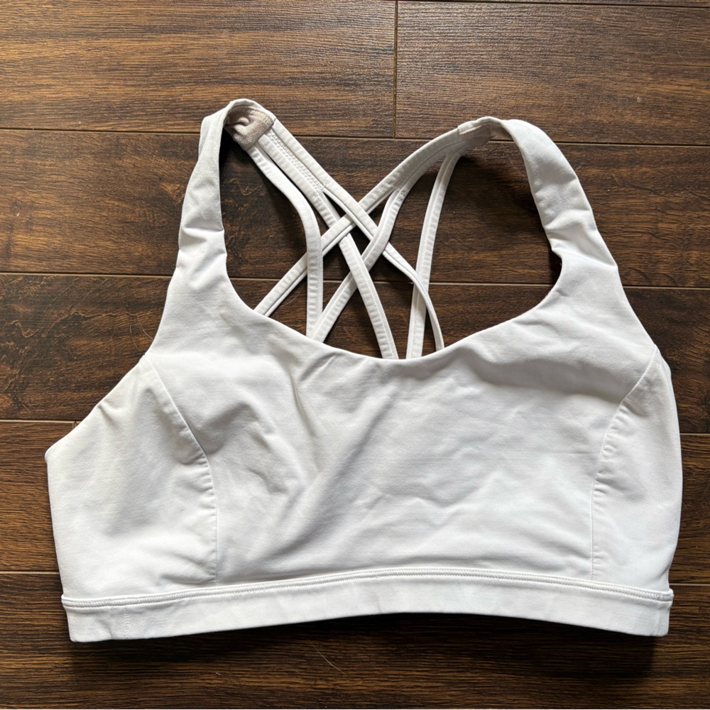White sports bra - lululemon